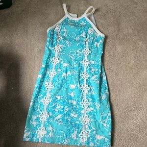 Blue floral Lilly Pulitzer size 0 dress